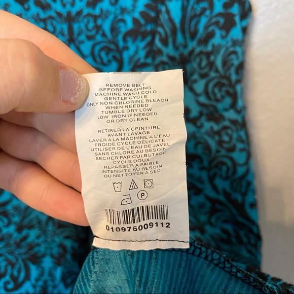 MOTHERHOOD MATERNITY BLUE VELVET DRESS {S} - Picture 8 of 8